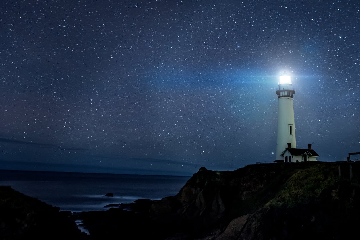 lighthouse at night video series